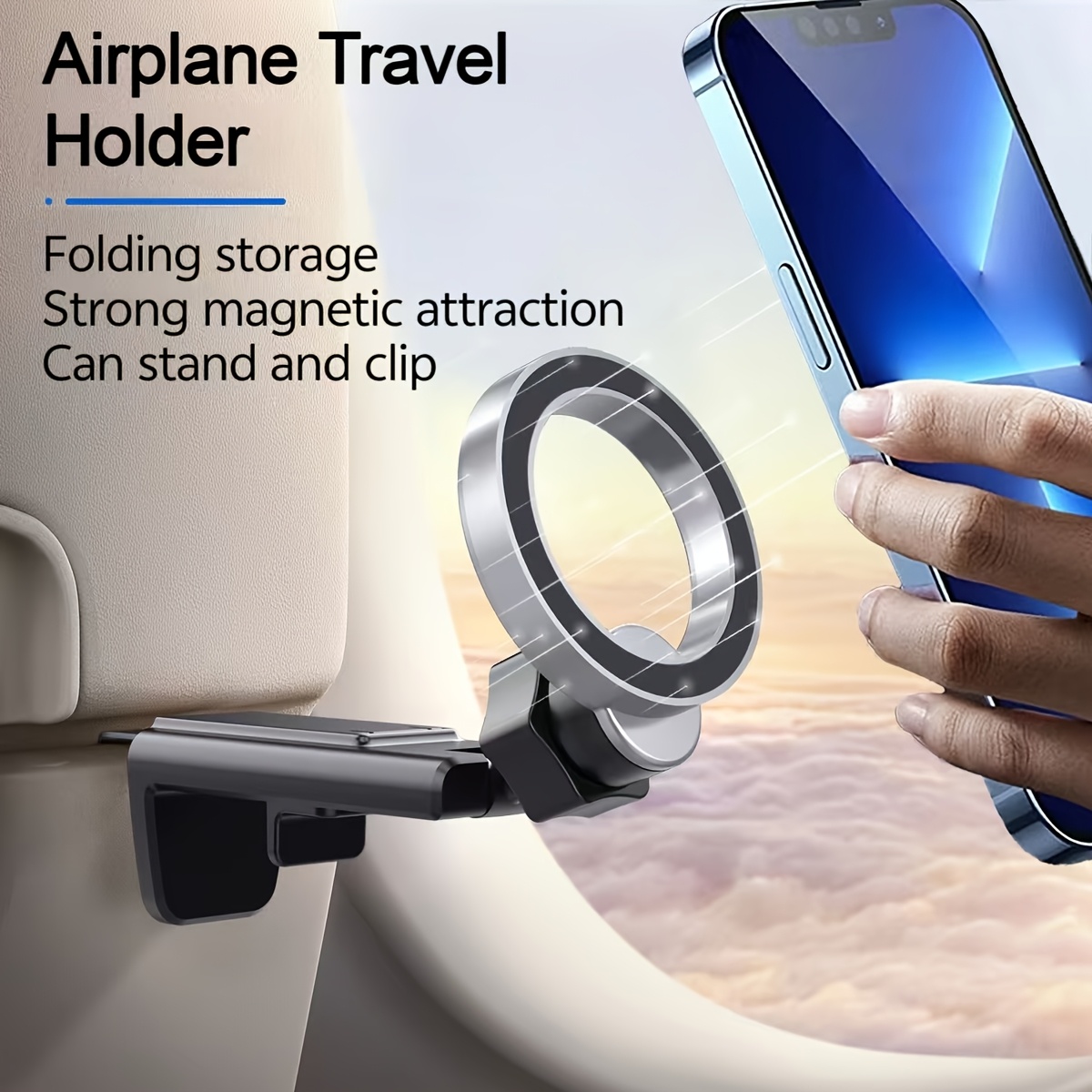 Phone Holder Airplane - Suporte magnético para celular, avião, viagem,