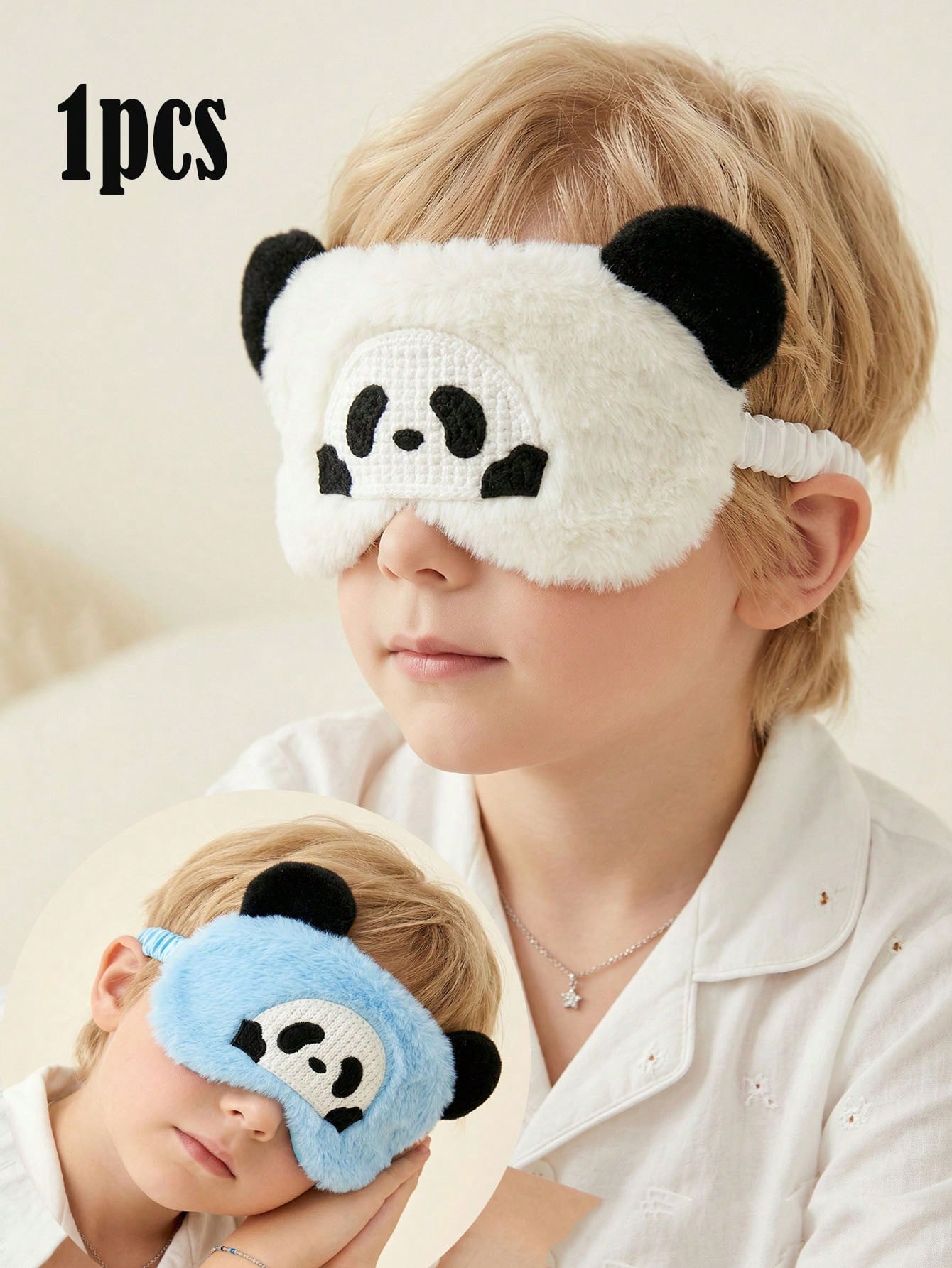 Travel Accessories For Men - Máscara de Olhos de Pelúcia Panda