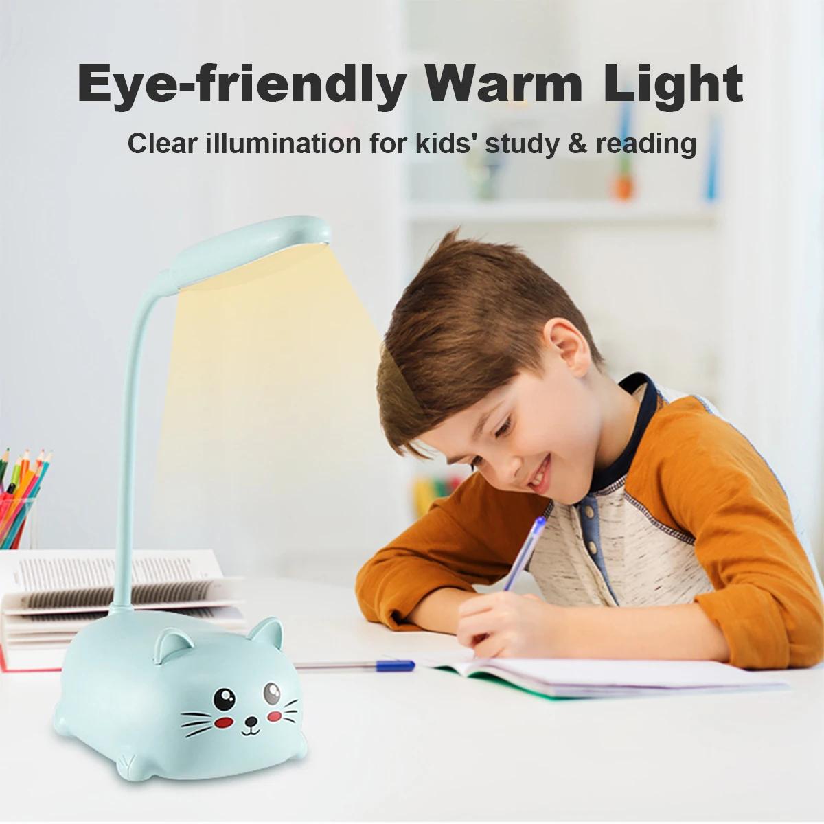 Cat Night Light Lamp Animal Fo - Book Light Flexible avaliação e preço