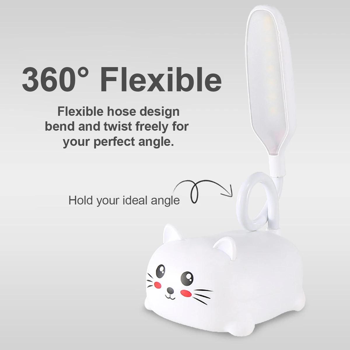 Cat Night Light Lamp Animal Fo - Book Light Flexible avaliação e preço