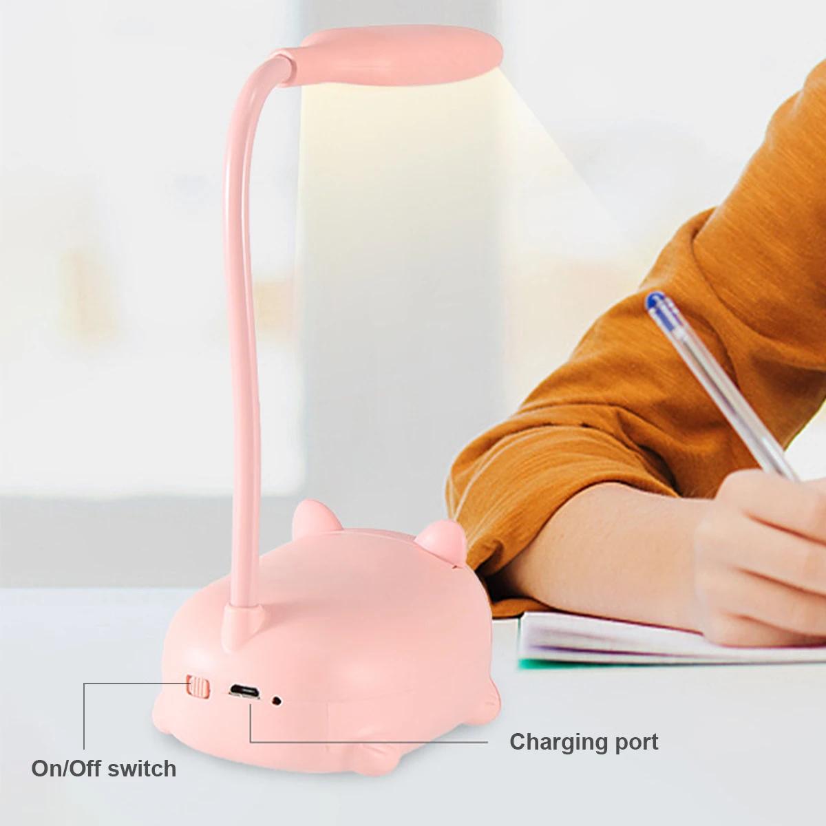 Cat Night Light Lamp Animal Fo - Book Light Flexible avaliação e preço