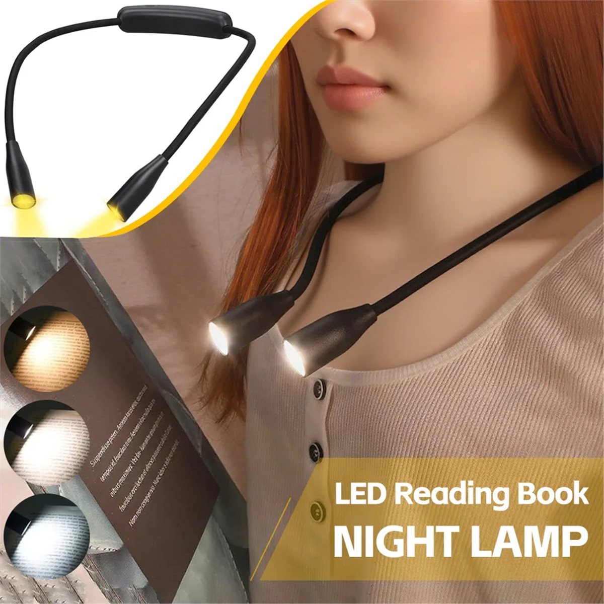 Luz de Leitura para Pescoço DT - Book Light Flexible avaliação e preço