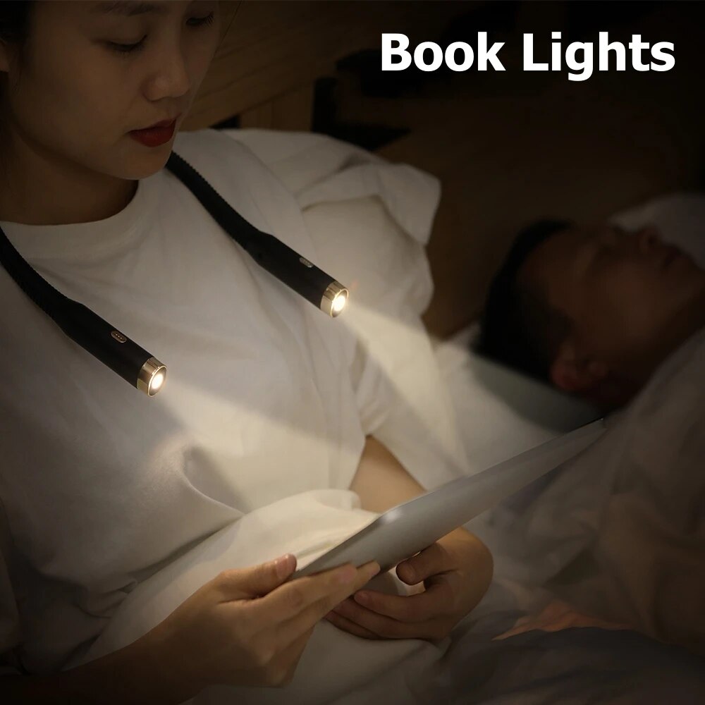 Pescoço luz de leitura luzes d - Book Light Flexible avaliação e preço