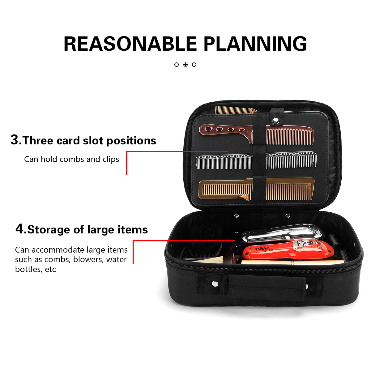 Preto barbeiro elétrico clippe - Travel Router Accessories avaliação e preço