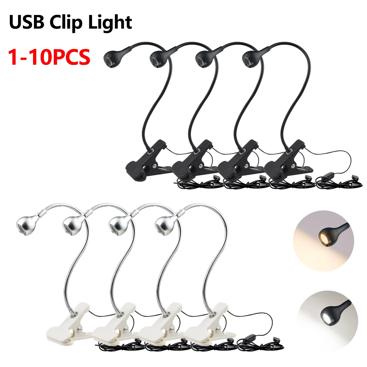 Luz de leitura com clipe, alim - Book Light Flexible avaliação e preço