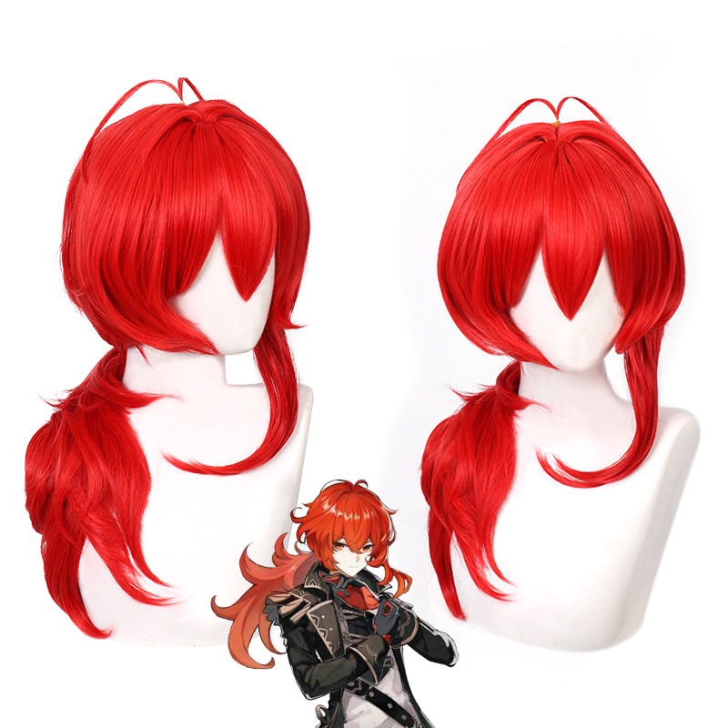 Genshin Impact Diluc Cosplay P - Travel Accessories For Men avaliação e preço