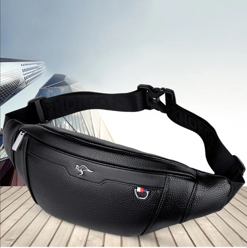 Bolsa de Cintura de Couro para - Travel Accessories For Men avaliação e preço