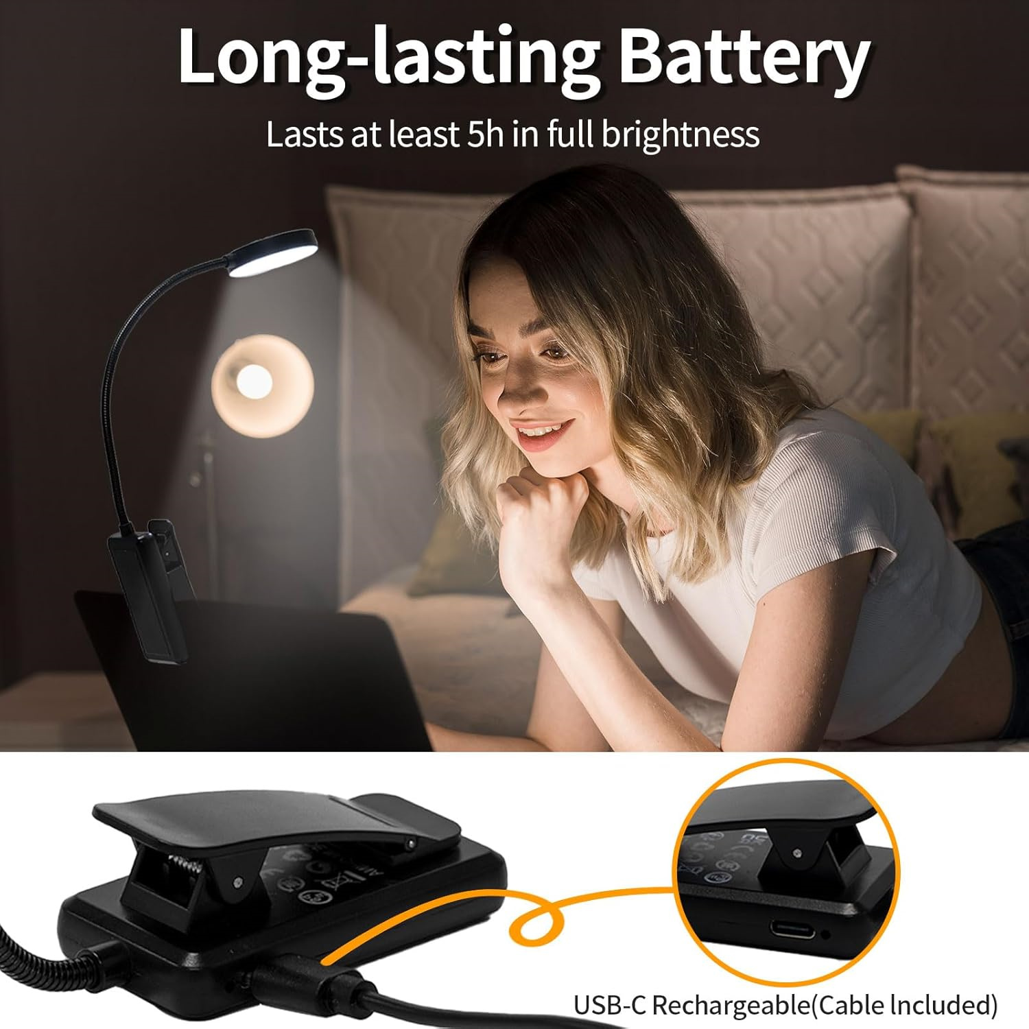 Luz de Leitura USB Recarregáve - Book Light Flexible avaliação e preço