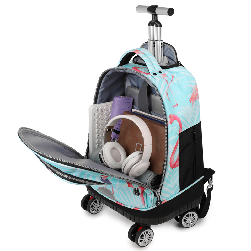 Mochila rolante com rodas gira - Travel Router Accessories avaliação e preço